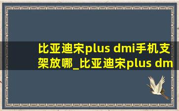 比亚迪宋plus dmi手机支架放哪_比亚迪宋plus dmi手机支架放哪好看